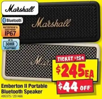 JB Hi-Fi Emberton II Portable Bluetooth Speaker offer