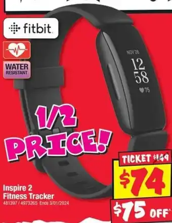 JB Hi-Fi Inspire 2 Fitness Tracker offer