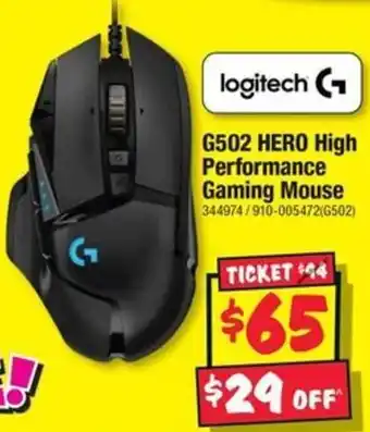 JB Hi-Fi G502 HERO High Performance Gaming Mouse offer