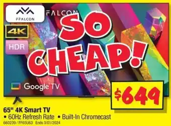 JB Hi-Fi 65" 4K Smart TV offer