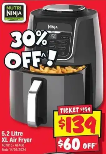 JB Hi-Fi 5.2 Litre XL Air Fryer offer