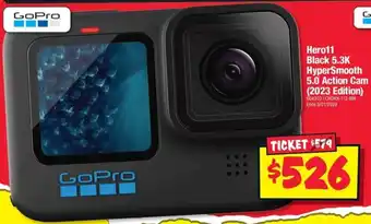 JB Hi-Fi Hero11 Black 5.3K HyperSmooth 5.0 Action Cam (2023 Edition) offer