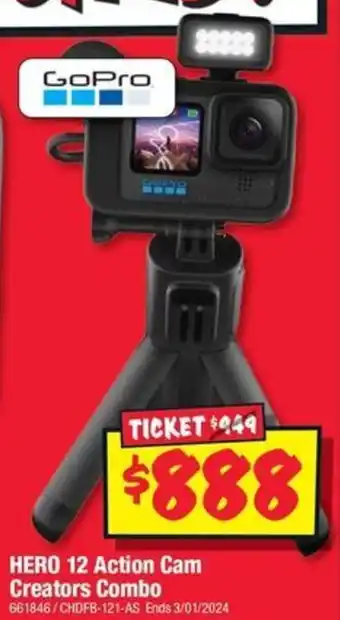 JB Hi-Fi HERO 12 Action Cam Creators Combo offer