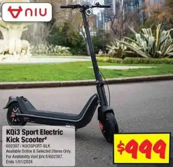 JB Hi-Fi KQi3 Sport Electric Kick Scooter offer