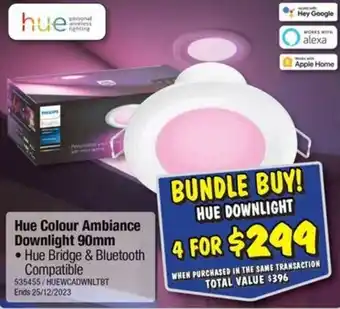 JB Hi-Fi Hue Colour Ambiance Downlight 90mm offer