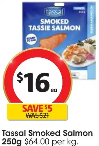 Coles Tassal Smoked Salmon 250g offer