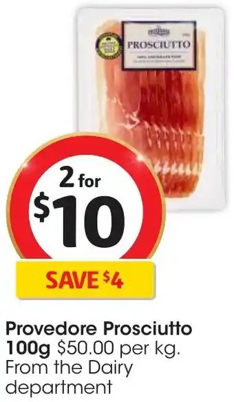 Coles Provedore Prosciutto 100g offer
