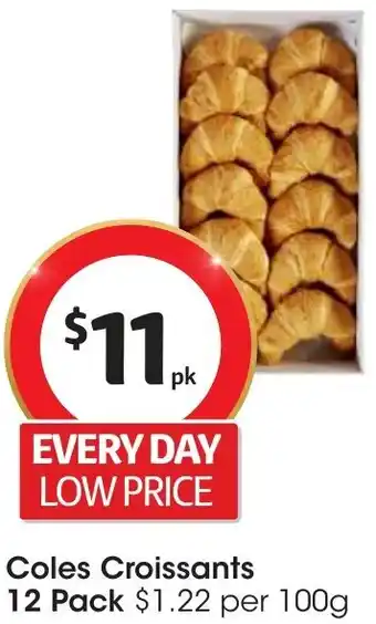 Coles Croissants 12 Pack