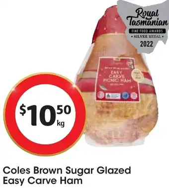 Coles Coles Brown Sugar Glazed Easy Carve Ham offer