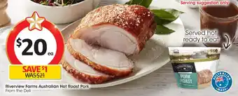 Coles Riverview Farms Australian Hot Roast Pork offer
