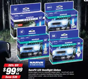 SureFit LED Headlight Globes