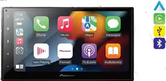 SuperCheap Auto Pioneer 6.8” wireless apple carplay & android auto media player^ offer