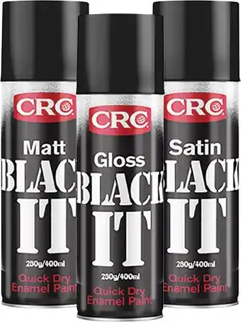 SuperCheap Auto Crc black it enamel paint offer