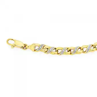 Goldmark 9ct gold diamond infinity bracelet offer