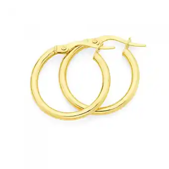 Goldmark 9ct gold 2x15mm polished hoop earrings offer