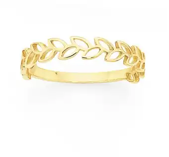 Goldmark 9ct gold wreath stacker ring offer