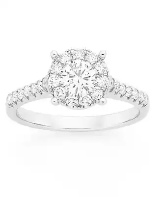 Goldmark Alora by goldmark 14ct white gold lab grown diamond ring offer
