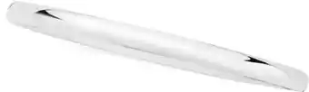 Goldmark Sterling silver cubic zirconia 5x65mm oval bangle offer