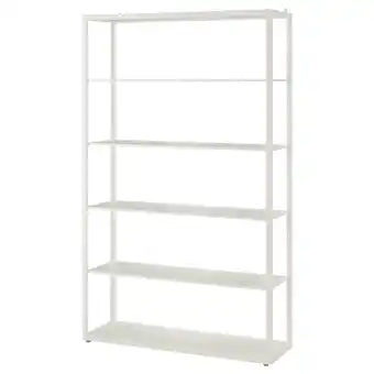 Fjälkinge shelving unit, white, 118x193 cm