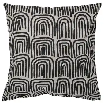 IKEA Vintertibast cushion cover, black/grey, 50x50 cm offer