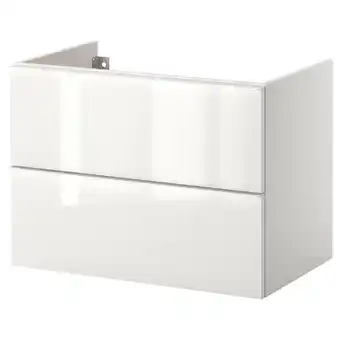 IKEA Godmorgon wash-stand with 2 drawers, high-gloss white, 80x47x58 cm offer