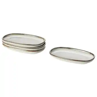 Gladelig plate, grey, 12x7 cm