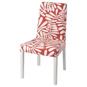 IKEA Bergmund chair cover, red/white offer