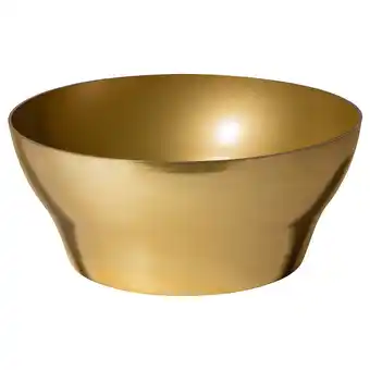 Aromatisk serving bowl, metal brass-colour, 24x11 cm