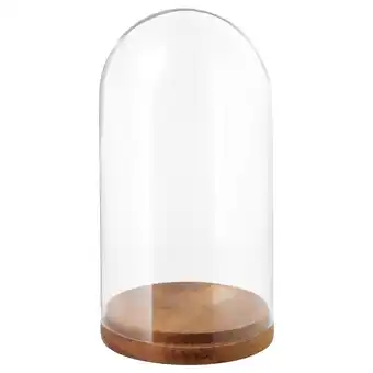 IKEA Härliga glass dome with base, clear glass, 27 cm offer