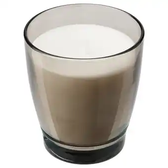 IKEA Enstaka scented candle in glass, bonfire/grey, 50 hr offer