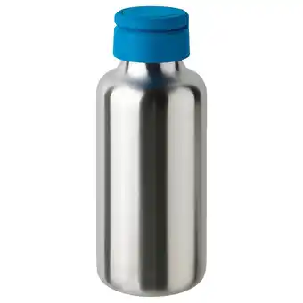 IKEA Enkelspårig water bottle, stainless steel/bright blue, 0.5 l offer