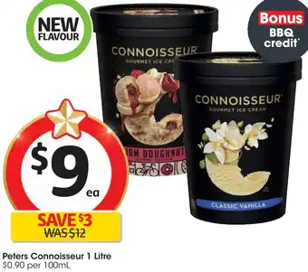 Coles Peters Connoisseur 1 Litre offer