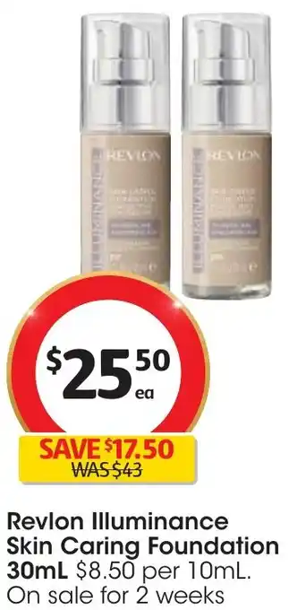 Coles Revlon Illuminance Skin Caring Foundation 30mL offer