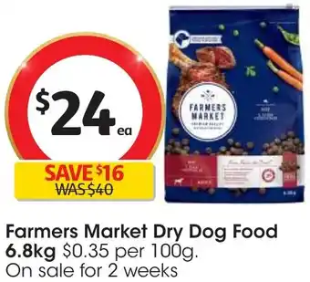 Coles Farmers Market Dry Dog Food 6.8kg offer