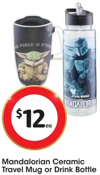 Coles Mandalorian Ceramic Travel Mug or Drink Bottle offer