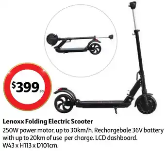 Coles Lenoxx Folding Electric Scooter offer