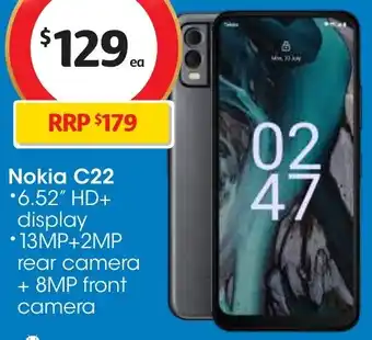 Coles Nokia C22 offer