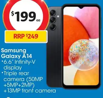 Coles Samsung Galaxy A14 offer