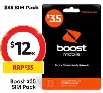 Coles Boost $35 SIM Pack offer