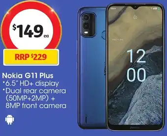 Coles Nokia G11 Plus offer