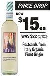 Coles Postcards from Italy Organic Pinot Grigio offer