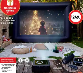 Coles Blaupunkt Outdoor Screen and Projector offer