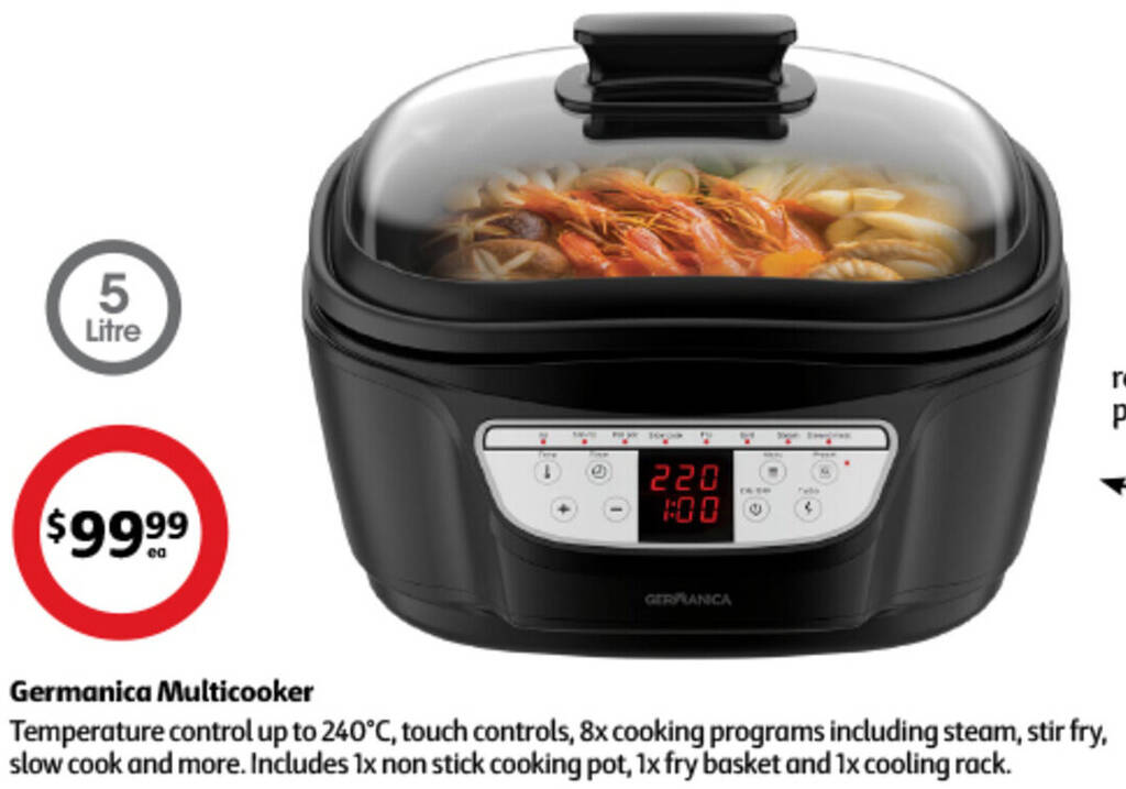 Germanica Multicooker offer at Coles