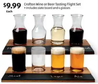 ALDI Crofton Wine or Beer Tasting Flight Set offer