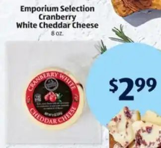 ALDI Emporium Selection Cranberry White Cheddar Cheese offer