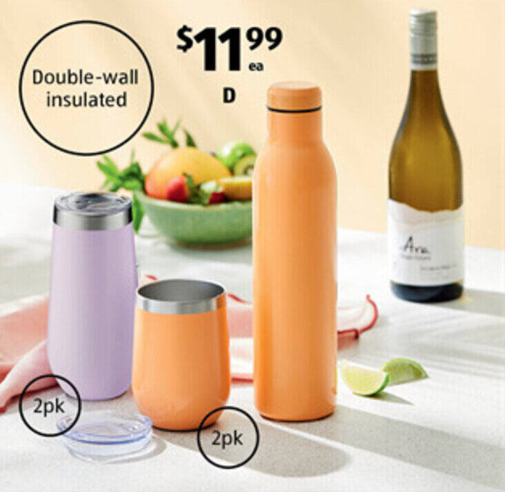 Insulated Drinkware offer at ALDI