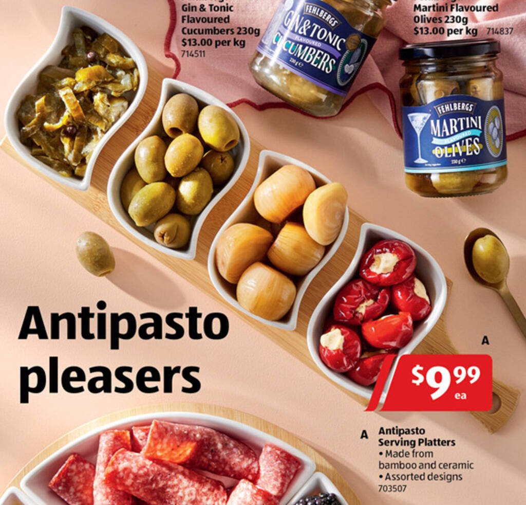 Antipasto Serving Platters offer at ALDI