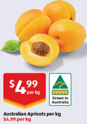 ALDI Australian Apricots per kg offer