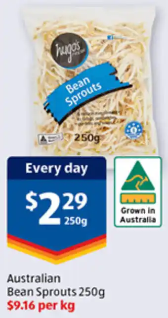 ALDI Australian Bean Sprouts 250g offer