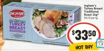 IGA Ingham's Turkey Breast Traditional Roast 2kg offer